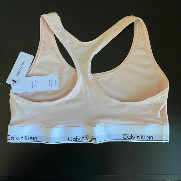 🌱 Calvin Klein Modern Cotton Unlined Bralette - Picture 4 of 8